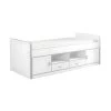 BAYMAX - Lit Multi-Rangement 90x200cm Blanc