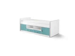 Lit Combiné Enfant 90x200 Turquoise - Terre De Nuit