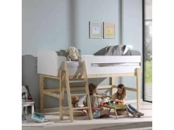 Lit Compact Enfant Blanc Laqué - Terre De Nuit 7 Lit Compact Enfant Blanc Laqué - Terre De Nuit -Magasin de lits lit 15966551