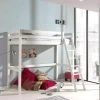 Lit Mezzanine Blanc Laqué 90x200 - Terre De Nuit