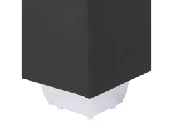 Lit Boxspring En Cuir PU Noir 160x200 Cm PRESIDENT -Magasin de lits lit 16367951