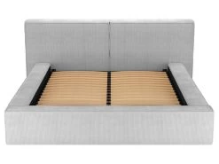 Lit Coffre 160 X 200 Cm - Velours Côtelé - Gris Clair + Matelas - TIMANO 10 Lit Coffre 160 X 200 Cm - Velours Côtelé - Gris Clair + Matelas - TIMANO -Magasin de lits lit 18440361