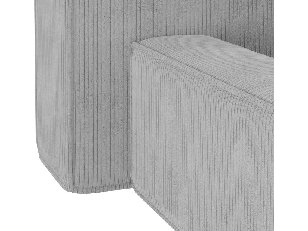 Lit Coffre 160 X 200 Cm - Velours Côtelé - Gris Clair + Matelas - TIMANO 6 Lit Coffre 160 X 200 Cm - Velours Côtelé - Gris Clair + Matelas - TIMANO – Image 6