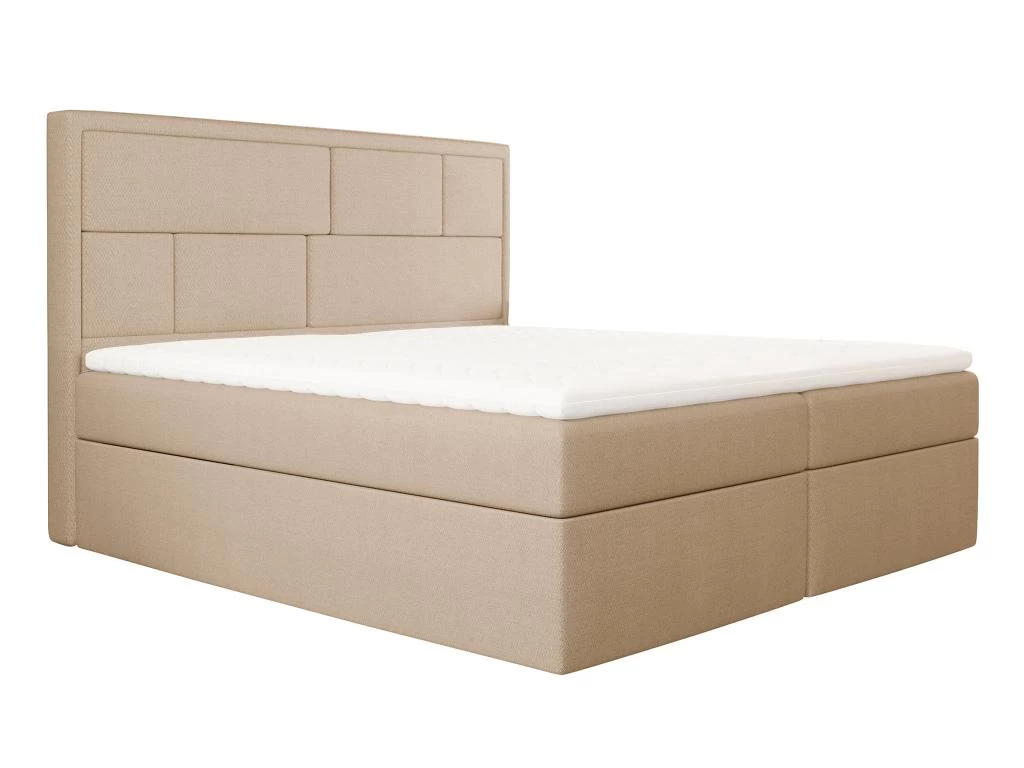 Ensemble Literie Déco Complet Tête De Lit + Sommiers Coffre + Matelas + Surmatelas - 160 X 200 Cm - Beige - LOUMIA De DREAMEA 3 Ensemble Literie Déco Complet Tête De Lit + Sommiers Coffre + Matelas + Surmatelas - 160 X 200 Cm - Beige - LOUMIA De DREAMEA – Image 3