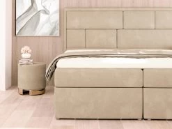Ensemble Literie Déco Complet Tête De Lit + Sommiers Coffre + Matelas + Surmatelas - 160 X 200 Cm - Beige - LOUMIA De DREAMEA 8 Ensemble Literie Déco Complet Tête De Lit + Sommiers Coffre + Matelas + Surmatelas - 160 X 200 Cm - Beige - LOUMIA De DREAMEA -Magasin de lits lit 18452409