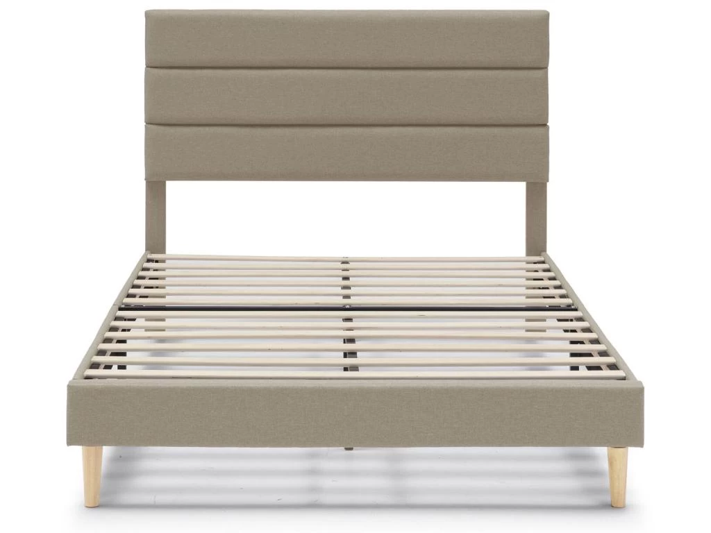 Cadre De Lit Plateforme Aroma Capitonné 30 Cm, 140x190 Cm, Beige 2 Cadre De Lit Plateforme Aroma Capitonné 30 Cm, 140x190 Cm, Beige – Image 2