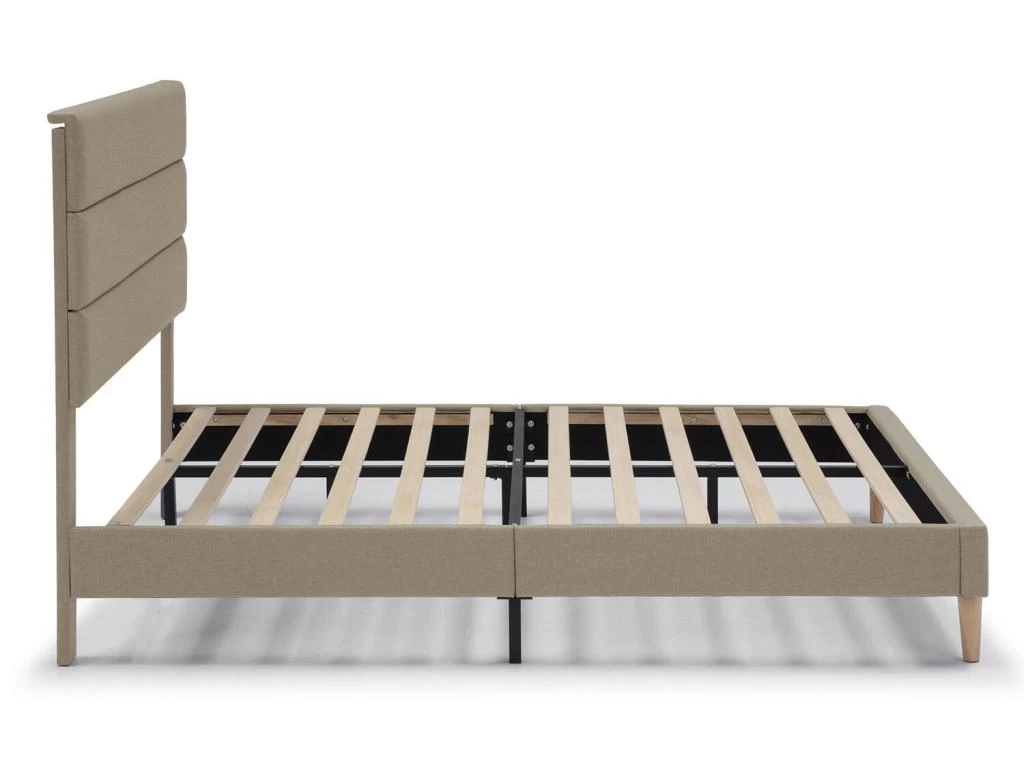 Cadre De Lit Plateforme Aroma Capitonné 30 Cm, 140x190 Cm, Beige 3 Cadre De Lit Plateforme Aroma Capitonné 30 Cm, 140x190 Cm, Beige – Image 3