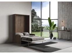 Lit Escamotable Vertical 140 Kentaro Sofa Noyer -Magasin de lits lit 18966635