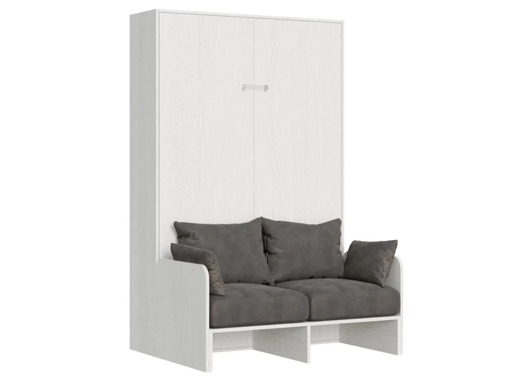 Lit Escamotable Vertical 120 Kentaro Sofa Frêne Blanc 1 Lit Escamotable Vertical 120 Kentaro Sofa Frêne Blanc