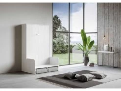 Lit Escamotable Vertical 120 Kentaro Sofa Frêne Blanc 11 Lit Escamotable Vertical 120 Kentaro Sofa Frêne Blanc -Magasin de lits lit 18967149