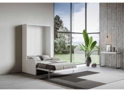 Lit Escamotable Vertical 120 Kentaro Sofa Frêne Blanc 12 Lit Escamotable Vertical 120 Kentaro Sofa Frêne Blanc -Magasin de lits lit 18967151