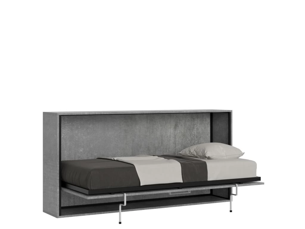 Lit Escamotable Horizontal 1 Couchage 85 Kando Ciment 1 Lit Escamotable Horizontal 1 Couchage 85 Kando Ciment