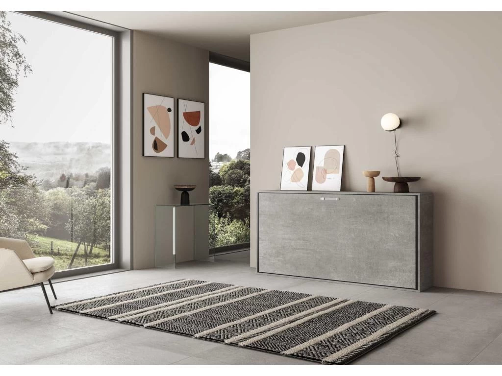 Lit Escamotable Horizontal 1 Couchage 85 Kando Ciment 3 Lit Escamotable Horizontal 1 Couchage 85 Kando Ciment – Image 3