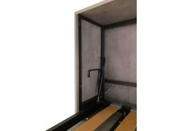 Lit Escamotable Horizontal 1 Couchage 85 Kando Avec Matelas Noyer -Magasin de lits lit 18970263