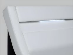 Lit 160 X 200 Cm - Avec LEDs - Simili - Blanc - ZALARIS -Magasin de lits lit 192633