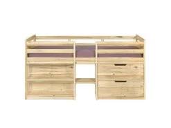 Lit Mi-hauteur Combiné Hoby Bois 90x190 Cm 7 Lit Mi-hauteur Combiné Hoby Bois 90x190 Cm -Magasin de lits lit 19356133
