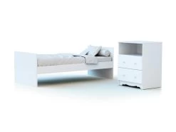 Lit Combiné Evolutif Blanc -Magasin de lits lit 19464967