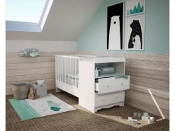 Lit Combiné Evolutif Blanc -Magasin de lits lit 19464969