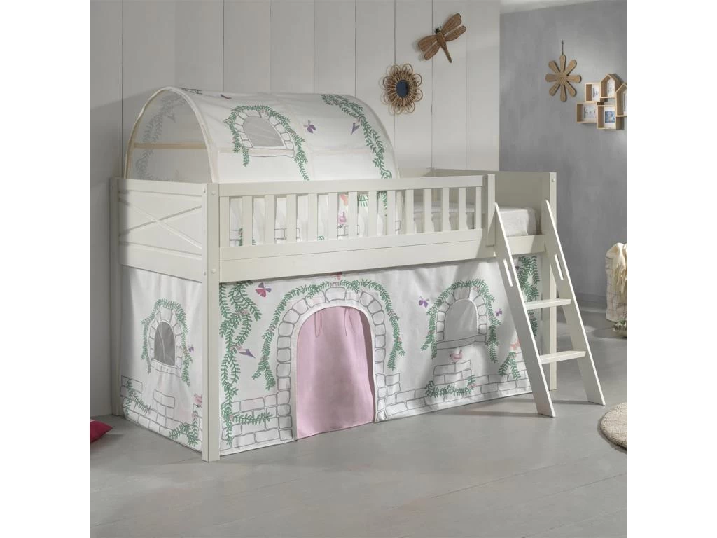 Lit Mi-hauteur 90x200 Sommier Inclus Et Housse Birdy Scott Blanc 1 Lit Mi-hauteur 90x200 Sommier Inclus Et Housse Birdy Scott Blanc