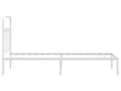 Cadre De Lit Métal Avec Tête De Lit Blanc 80x200 Cm 15 Cadre De Lit Métal Avec Tête De Lit Blanc 80x200 Cm -Magasin de lits lit 22394941