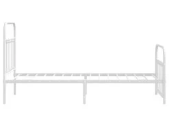 Cadre De Lit Métal Avec Tête De Lit/pied De Lit Blanc 80x200 Cm -Magasin de lits lit 22396039