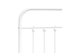 Cadre De Lit Métal Avec Tête De Lit Blanc 150x200 Cm -Magasin de lits lit 22396323