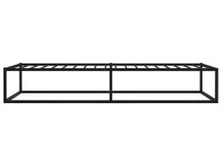 Cadre De Lit Noir Métal 100x200 Cm -Magasin de lits lit 22546085