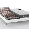 Lit électrique Relaxation Tout Plots Matelas à Mémoire De Forme Et Mousse Haute Résilience - 2 X 90 X 200 Cm - Blanc - HERA De DREAMEA