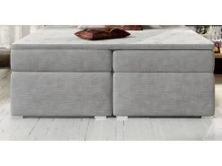 Ensemble Boxspring Complet Tête De Lit + Sommiers + Matelas + Surmatelas BORIS De VENESETTI - Tissu Luxe Gris Clair - 140x200 Cm 8 Ensemble Boxspring Complet Tête De Lit + Sommiers + Matelas + Surmatelas BORIS De VENESETTI - Tissu Luxe Gris Clair - 140x200 Cm -Magasin de lits lit 8863577