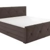 Lit Boxspring 160x200 Cm Velours Marron 2 Rangements - BLOOM