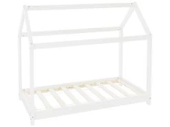 Lit D'enfant En Bois De Pin Massif Blanc 160x80 Cm Structure Maison ML-DESIGN