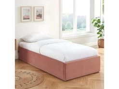 Lit Coffre 90x190cm En Velours Rose + Sommier à Lattes - Handy 7 Lit Coffre 90x190cm En Velours Rose + Sommier à Lattes - Handy -Magasin de lits lit 9572517