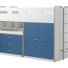 Lit Combiné 70 90x200 Sommier Inclus Bonny - Bleu