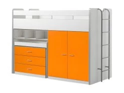 Lit Combiné 70 90x200 Sommier Inclus Bonny - Orange