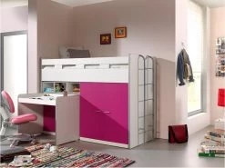 Lit Combiné 70 90x200 Sommier Inclus Bonny - Fuchsia 8 Lit Combiné 70 90x200 Sommier Inclus Bonny - Fuchsia -Magasin de lits lit 9573021