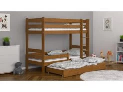 Lit Superposé En Pin Massif 190x90 Alder 5 Lit Superposé En Pin Massif 190x90 Alder -Magasin de lits lit 9574575