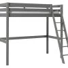 Lit Mezzanine 90x200 Sommier Inclus Pino Gris