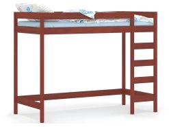 Lit Mezzanine En Pin Massif 200x90 Palissandre