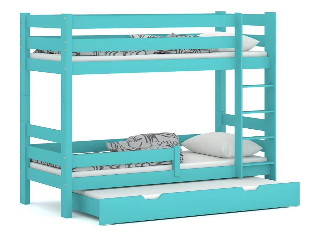 Lit Superposé En Pin Massif 180x80 Mint 1 Lit Superposé En Pin Massif 180x80 Mint