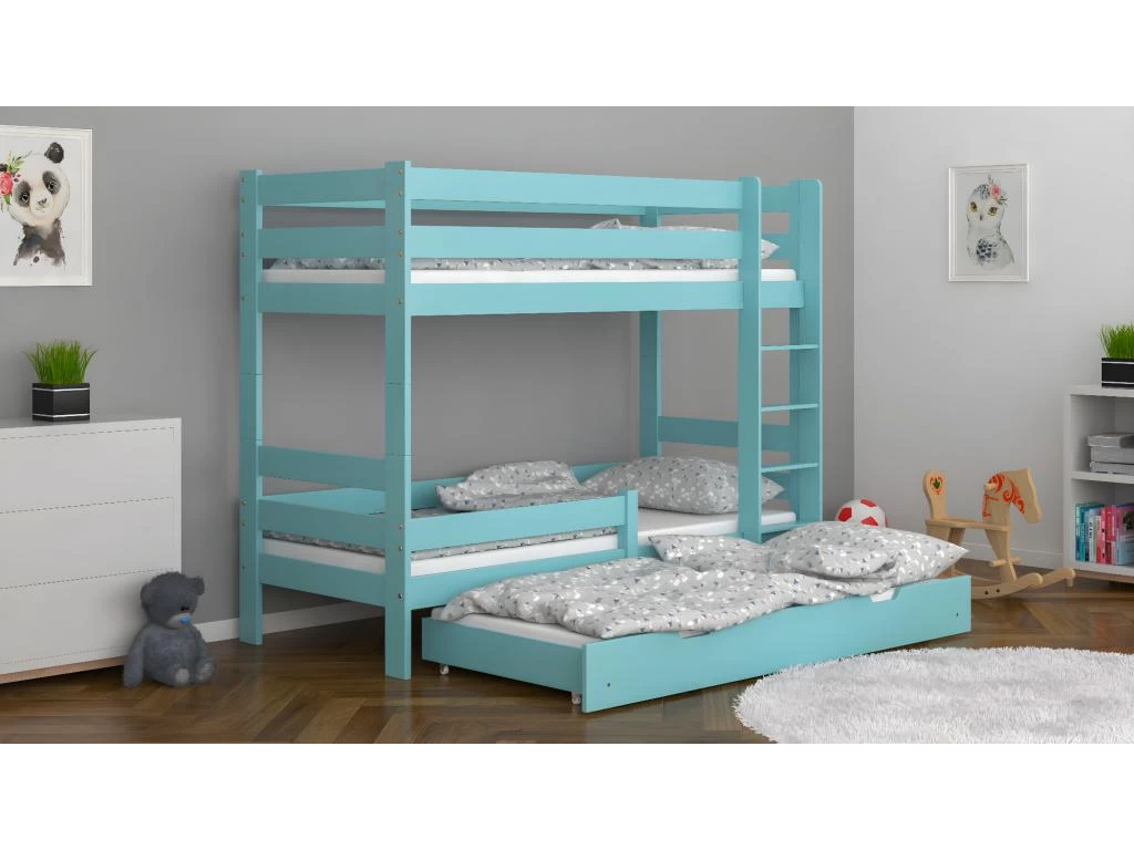 Lit Superposé En Pin Massif 180x80 Mint 3 Lit Superposé En Pin Massif 180x80 Mint – Image 3