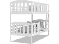 Lit Superposé Leo 90x190 Blanc - Blanc Livré Avec Sommiers -Magasin de lits lit 9582371