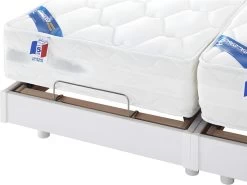Lit électrique Relaxation Matelas Ressorts Ensachés Et Mémoire Forme APOLLO De DREAMEA - Blanc - 2 X 80 X 200 Cm 19 Lit électrique Relaxation Matelas Ressorts Ensachés Et Mémoire Forme APOLLO De DREAMEA - Blanc - 2 X 80 X 200 Cm -Magasin de lits literie relaxation 169478