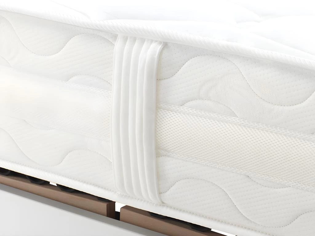 Lit électrique Relaxation Matelas Ressorts Ensachés Et Mémoire Forme APOLLO De DREAMEA - Blanc - 2 X 80 X 200 Cm 9 Lit électrique Relaxation Matelas Ressorts Ensachés Et Mémoire Forme APOLLO De DREAMEA - Blanc - 2 X 80 X 200 Cm – Image 9
