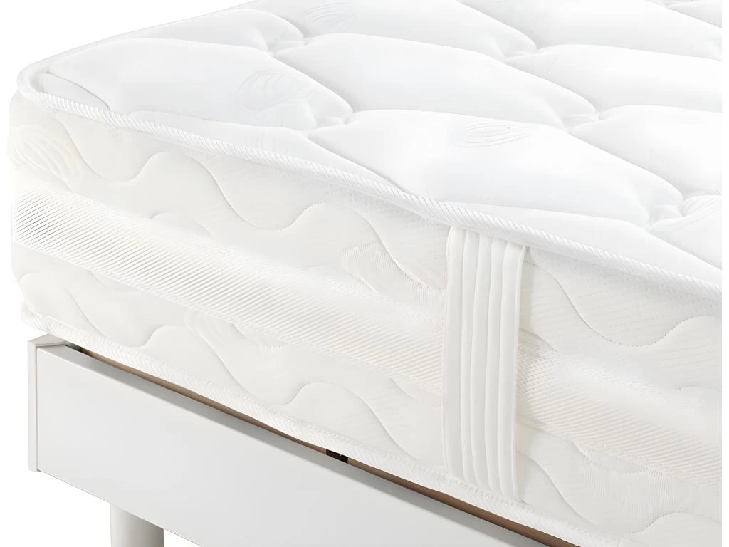 Lit électrique Relaxation Matelas Ressorts Ensachés Et Mémoire Forme APOLLO De DREAMEA - Blanc - 2 X 80 X 200 Cm 8 Lit électrique Relaxation Matelas Ressorts Ensachés Et Mémoire Forme APOLLO De DREAMEA - Blanc - 2 X 80 X 200 Cm – Image 8