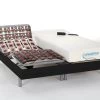 Lit électrique Relaxation Tout Plots Matelas Mémoire De Forme HESIODE III De DREAMEA - Moteurs OKIN - Noir - 2 X 80 X 200 Cm