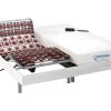 Lit électrique Relaxation Tout Plots Matelas Mémoire De Forme HESIODE III De DREAMEA - Moteurs OKIN - Blanc - 2 X 90 X 200 Cm
