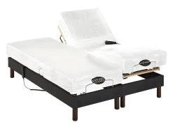 Lit électrique Relaxation Lattes Et Plots Matelas Mémoire Forme Tissu Anthracite THESEE De NATUREA - 2 X 70 X 190 Cm 16 Lit électrique Relaxation Lattes Et Plots Matelas Mémoire Forme Tissu Anthracite THESEE De NATUREA - 2 X 70 X 190 Cm -Magasin de lits literie relaxation 230731