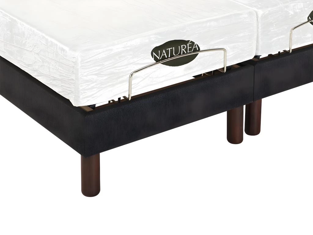 Lit électrique Relaxation Lattes Et Plots Matelas Mémoire Forme Tissu Anthracite THESEE De NATUREA - 2 X 70 X 190 Cm 7 Lit électrique Relaxation Lattes Et Plots Matelas Mémoire Forme Tissu Anthracite THESEE De NATUREA - 2 X 70 X 190 Cm – Image 7