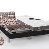 Lit électrique Relaxation Tout Plots Matelas 100% Latex 3 Zones JUPITER De DREAMEA - Noir - 2 X 80 X 200 Cm - Moteurs OKIN
