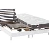 Lit électrique Relaxation Matelas 100% Latex 3 Zones ANANKE De DREAMEA - Blanc - 2 X 70 X 190 Cm